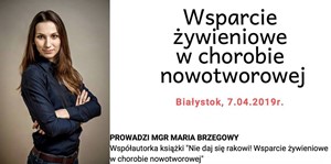 Białystok: Wsparcie żywieniowe w chorobie nowotworowej- Poziom I